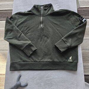 Kangol Born British 1/4 zip mock neck sweather